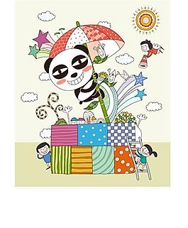 漫画儿童 卡通儿童 矢量 AI格式_1774