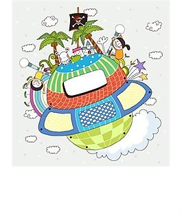 漫畫兒童 卡通兒童 矢量 AI格式_1763