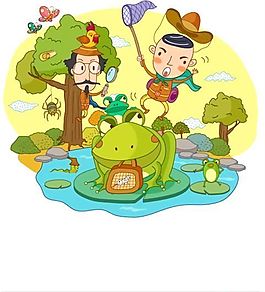 漫画儿童 卡通儿童 矢量 AI格式_1361