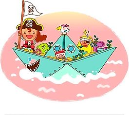 漫畫兒童 卡通兒童 矢量 AI格式_1333
