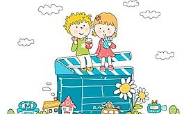 漫畫(huà)兒童 卡通兒童 矢量 AI格式_1118