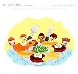 漫畫兒童 卡通兒童 矢量 AI格式_0937