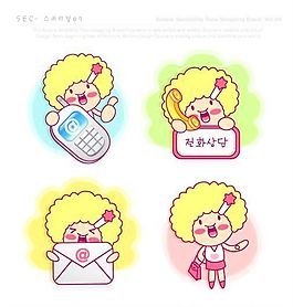 漫畫兒童 卡通兒童 矢量 AI格式_0863