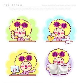 漫画儿童 卡通儿童 矢量 AI格式_0862