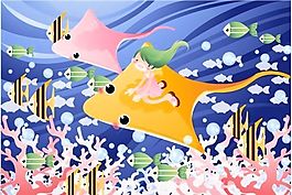 漫畫(huà)兒童 卡通兒童 矢量 AI格式_0644