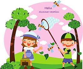 漫畫兒童 卡通兒童 矢量 AI格式_0584