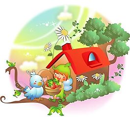 漫畫兒童 卡通兒童 矢量 AI格式_0481