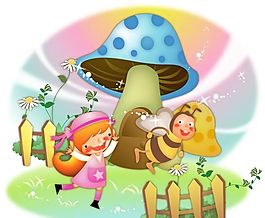 漫畫兒童 卡通兒童 矢量 AI格式_0473