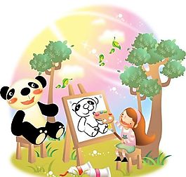漫畫兒童 卡通兒童 矢量 AI格式_0469