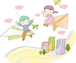 漫畫兒童 卡通兒童 矢量 AI格式_0264