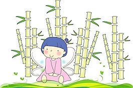 漫画儿童 卡通儿童 矢量 AI格式_0252