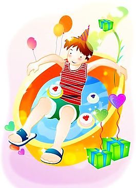 漫畫(huà)兒童 卡通兒童 矢量 AI格式_0183