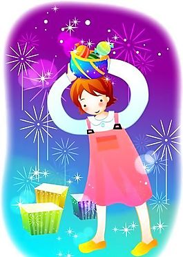 漫畫兒童 卡通兒童 矢量 AI格式_0174