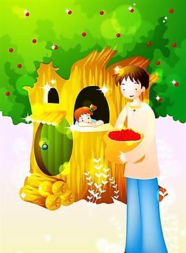 漫畫兒童 卡通兒童 矢量 AI格式_0129