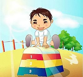 漫畫兒童 卡通兒童 學校生活 矢量 EPS格式 096