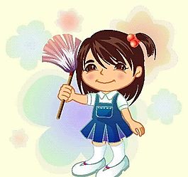 漫畫兒童 卡通兒童 學(xué)校生活 矢量 EPS格式 074