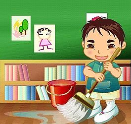 漫畫(huà)兒童 卡通兒童 學(xué)校生活 矢量 EPS格式 073