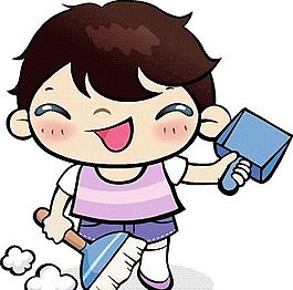 漫畫兒童 卡通兒童 學校生活 矢量 EPS格式 060