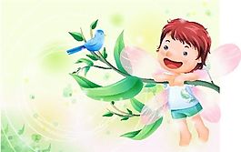 漫畫兒童 卡通兒童 矢量 EPS格式 327
