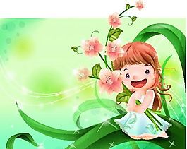 漫畫(huà)兒童 卡通兒童 矢量 EPS格式 324