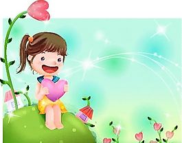 漫畫(huà)兒童 卡通兒童 矢量 EPS格式 304