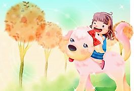 漫畫(huà)兒童 卡通兒童 矢量 EPS格式 286