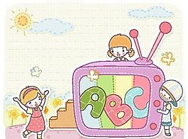 漫画儿童 卡通儿童 矢量 EPS格式 457