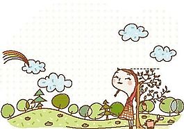 漫畫兒童 卡通兒童 矢量 EPS格式 290