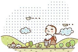 漫畫兒童 卡通兒童 矢量 EPS格式 288