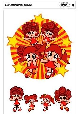 卡通人物矢量素材