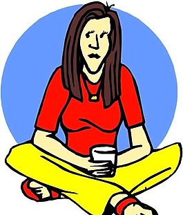 漫畫女性 卡通漫畫 矢量 EPS格式_0174