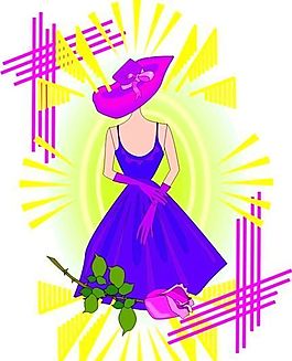 漫畫女性 卡通漫畫 矢量 EPS格式_0123