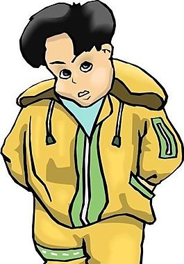 漫畫兒童 卡通兒童 矢量 EPS格式_0174