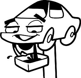 汽車擬人 卡通汽車 矢量素材 EPS格式_0063
