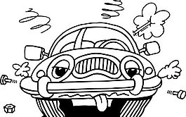 汽車擬人 卡通汽車 矢量素材 EPS格式_0028