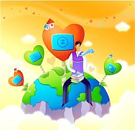 韓國商業人物插畫 矢量素材 ai格式_23