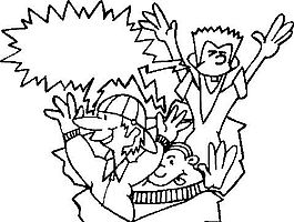 校園人物 卡通人物 矢量 EPS_0055