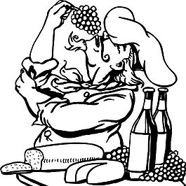 餐飲人物  卡通 矢量圖案 EPS_0037