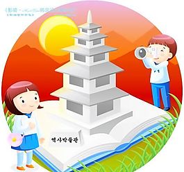 兒童生活 矢量 卡通人物 AI_0624