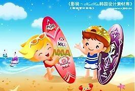 儿童运动会 卡通人物 矢量 AI_0360
