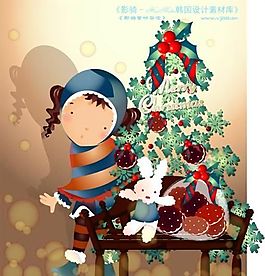 可愛(ài)小女孩 兒童 卡通人物 矢量 AI_0162