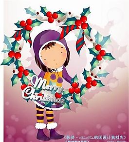 可愛(ài)小女孩 兒童 卡通人物 矢量 AI_0154
