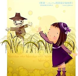 可愛小女孩 兒童 卡通人物 矢量 AI_0128