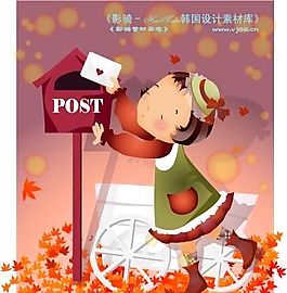 可愛小女孩 兒童 卡通人物 矢量 AI_0126