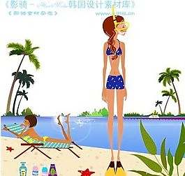時尚人物簡筆 矢量  卡通人物 AI_0091