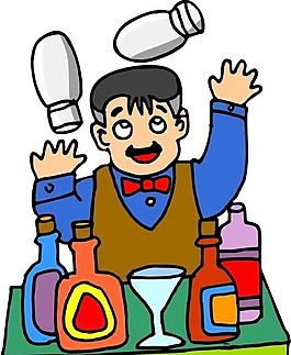 餐飲服務(wù) 卡通人物 矢量 AI_0021
