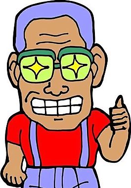 男人 卡通人物 矢量 AI_0058