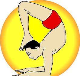 健身運(yùn)動(dòng) 運(yùn)動(dòng)人物 矢量素材 EPS格式_0488