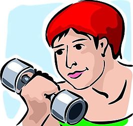 健身運動 運動人物 矢量素材 EPS格式_0376
