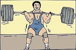 健身運動 運動人物 矢量素材 EPS格式_0372